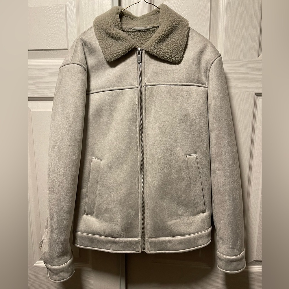 Zara Men’s Sherpa lined coat